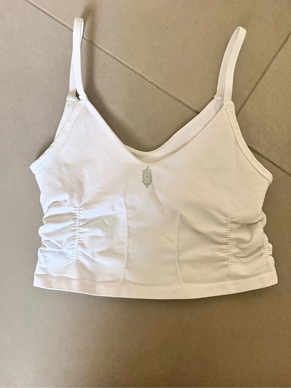 Free People FP Movement Good Karma Running Tank White